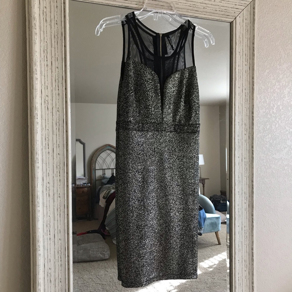 Gold and black dress